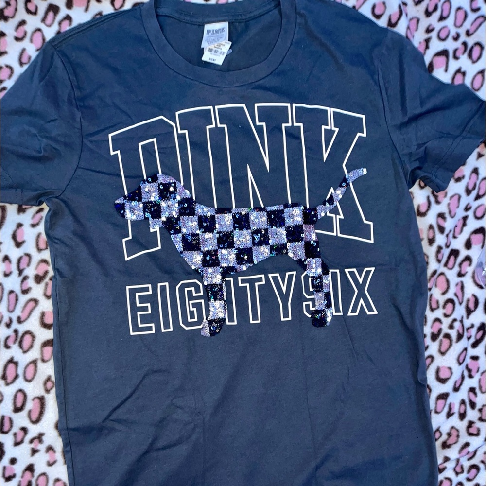 Racecar sequin dog t shirt